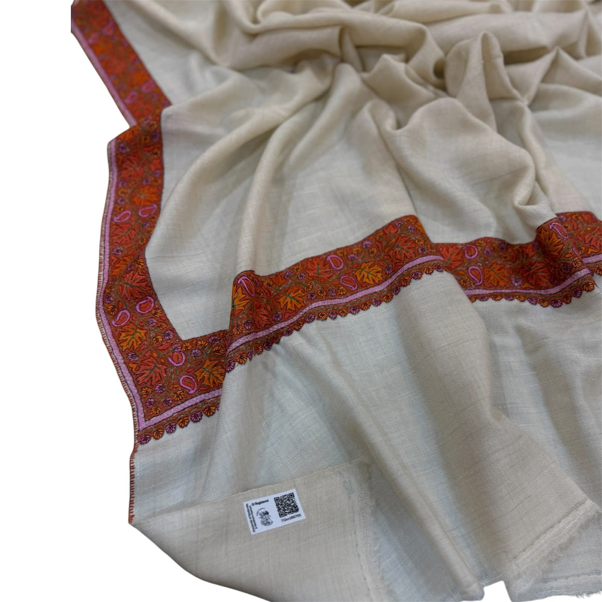 Gi tagged Kashmiri handmade shawl