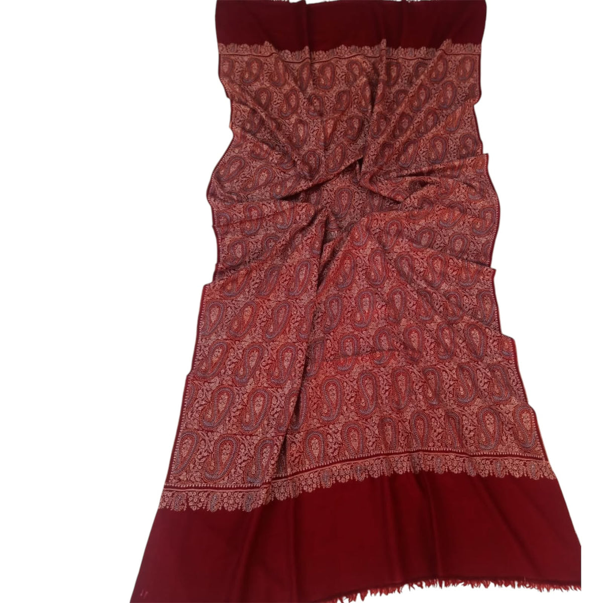 Kashmiri Pashmina Jamawar Shawl – Handmade Sozni Embroidery&nbsp;