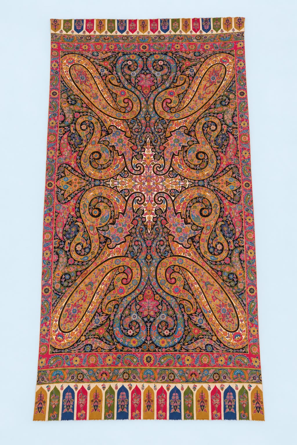 Pashmina Handmade Kalamkari Shawl – Traditional Kashmiri Elegance