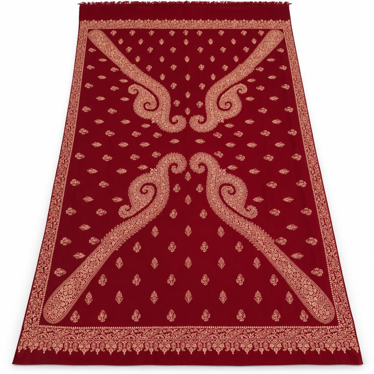 Kashmiri Pashmina Jamawar Shawl – Handmade Sozni Embroidery