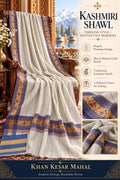 GI-Certified Kashmiri Pashmina Shawl – Jallidaar Design | 100% Pashm Fibre